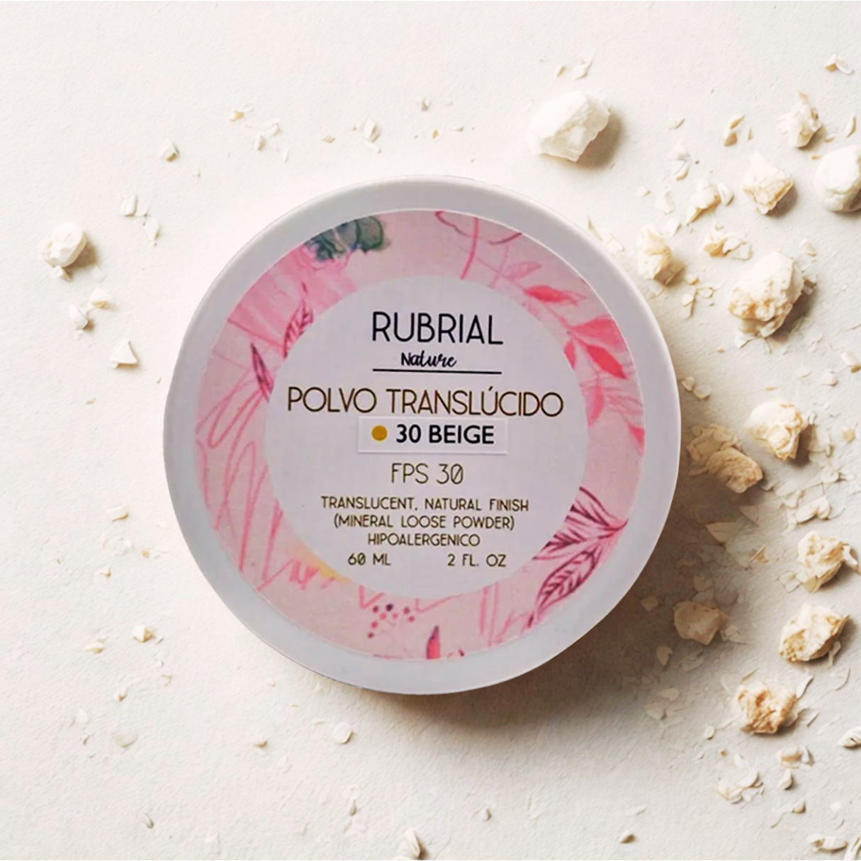 Protector Solar Translucido en Polvo FPS 30 Beige 60 ml (2.03 oz)