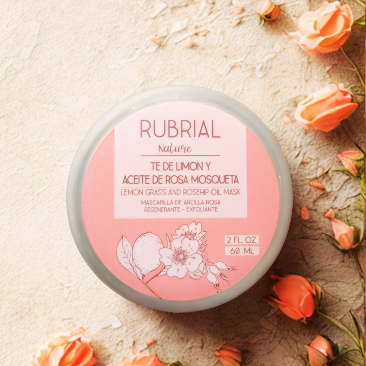 Mascarilla Tè de limón y Aceite de Rosa Mosqueta 60 grms