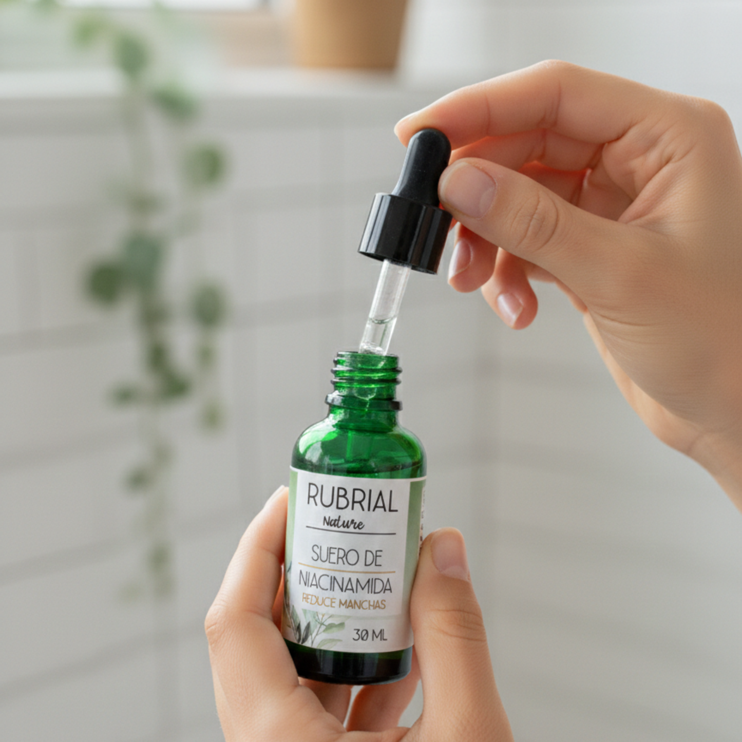 Serum de Niacinamida 5% - Control de Poros y Piel Grasa - Efecto Glow Antimanchas - 30ml - Rubrial