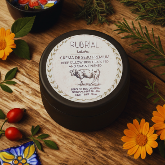 Crema de Sebo de Res Premium: La Solución Ancestral para Piel Seca de Otoño.