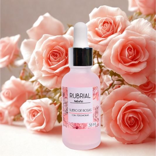 Suero Facial de Rosas y Feromonas 30ml | Elixir para Atraer y Rejuvenecer la Piel