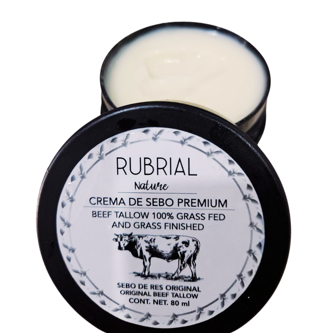 Crema de sebo de res con formula Rubrial